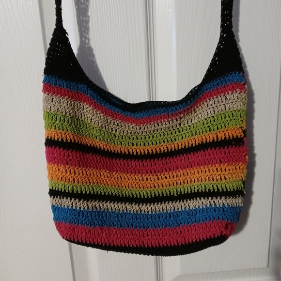 🚜🏩HANDMADE CROCHET BOHO BAG🥀🏡12"×10"x24" STRAP CROSSBODY. ♥️ - Picture 12 of 16